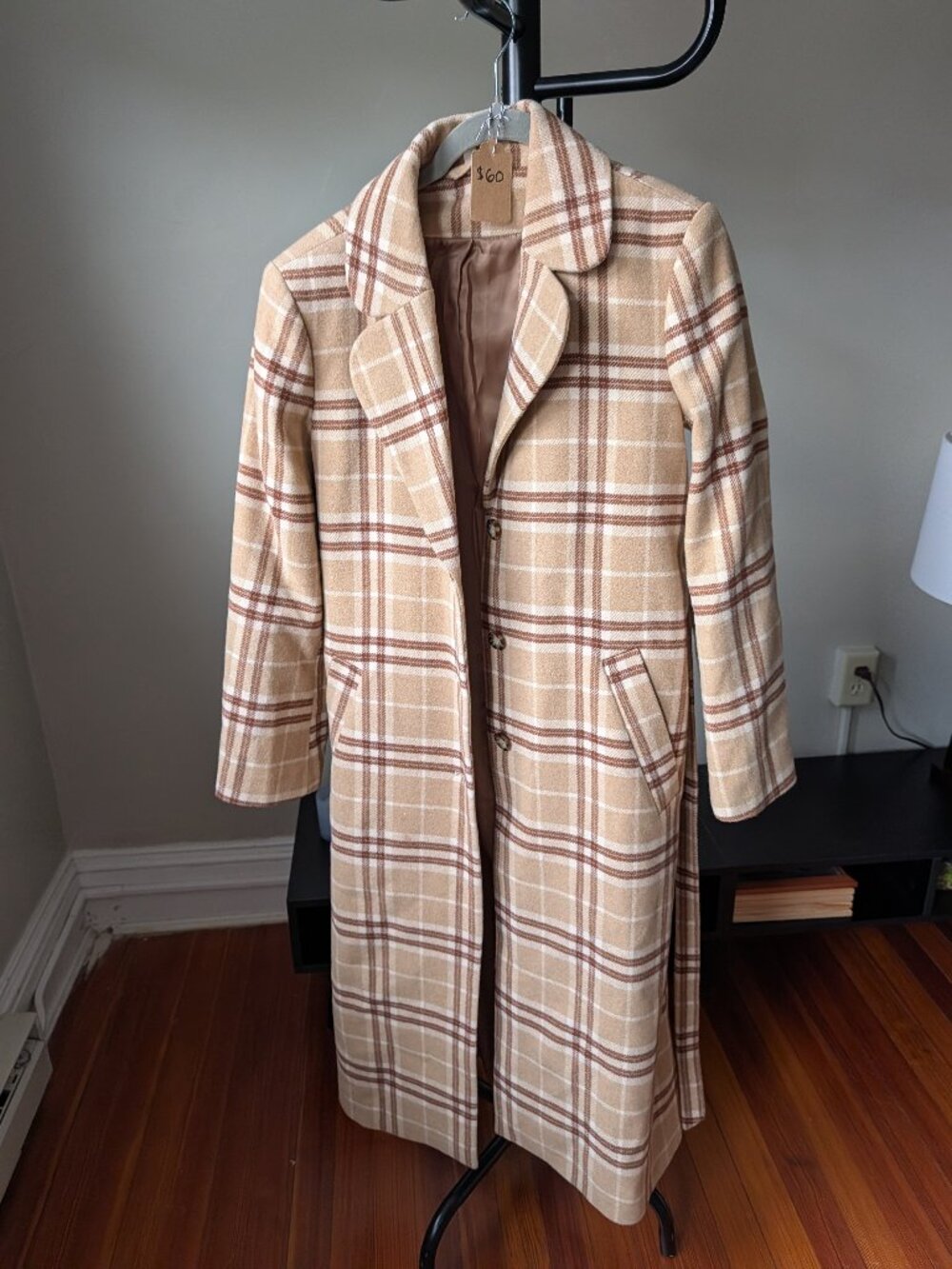 & Other Stories Women's Tan and Brown Coat